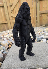 Bigfoot, Sasquatch, 10″ Tall, Black, Plastic, Creature, Action Figure Figurine