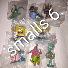 SpongeBob SquarePants Mini Toy Figurines Patrick Gary Squidward ETC Lot of 6