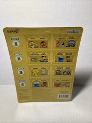 SUPER 7 SESAME STREET REACTION WAVE 4 CHEF COOKIE ELMO ALLIGATOR KING ROOSEVELT