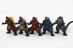 Godzilla Legacy Monster 10 Pieces Set, Multicolour, 3-7Cm, PVC Action Figures