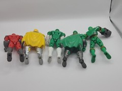 Bandai Power Rangers Mystic Force 2005 LOT OF 5 RED YELLOW & GREEN VARIANTS