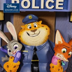 Disney Zootopia2 Officer Clawhauser & Judy Nick Figurine Shanghai Disneyland NEW