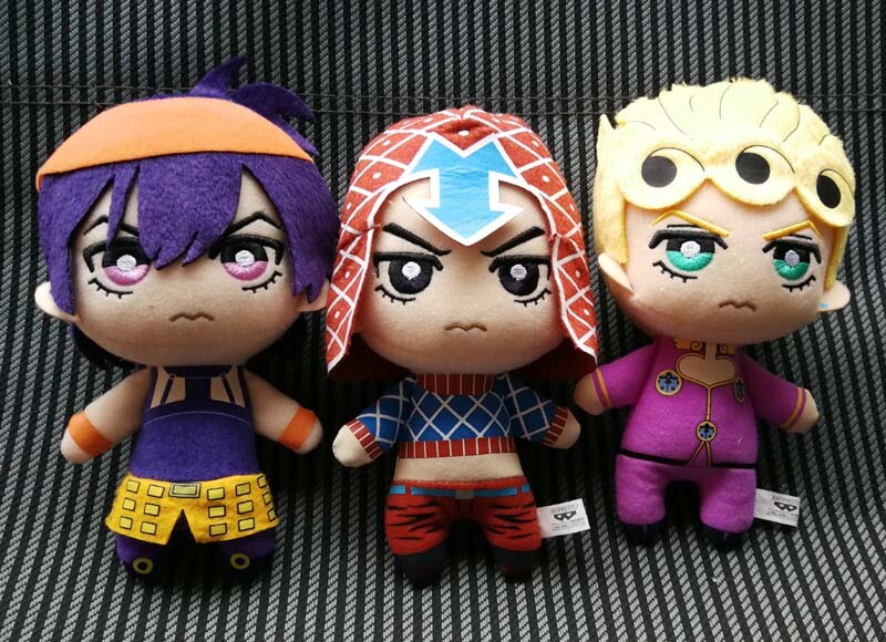 NEW jojo Bizarre Adventure Golden Wind Plush Giorno Narancia Mista plush