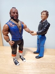 The A-TEAM 1983 Set B.A. Baracus & Face Man Galoob vintage lot RARE TV show MR T