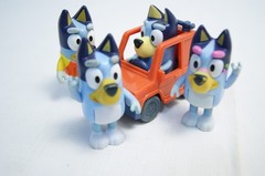 Bluey Figures Lot – 19 Character Figures + Furniture Playset Bundle