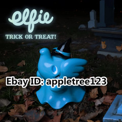 UNBOX GHOST STORY TRICK OR TREAT ELFIE BlUE Ver VINYL SOFUBI Figures H7CM(2.8in)