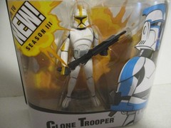 Hasbro Star Wars Clone Wars Clone Trooper Yellow Cartoon Network 2005 MOC