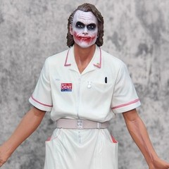 Dark Knight Joker Nurse 54cm Statue Heath Ledger DC Movie Collectible Figure