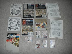 1980s Aviva Battle Gear Card Back Blueprints Vintage G.I. GI Joe 3.75 ARAH Lot