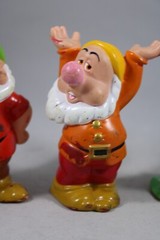 Walt Disney Four 4 Dwarfs Figurines 1989XX/ R6576 Snow White Dwarf incomplete