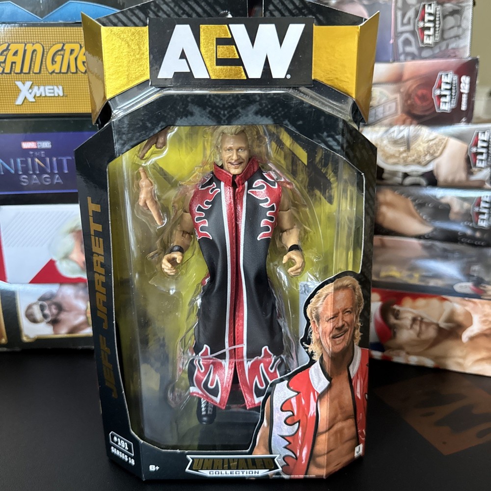 Jeff Jarrett – AEW Unrivaled 18 Jazwares Toy Wrestling Action Figure