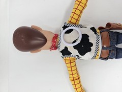Disney Pixar Thinkway Toy Story Woody Pull String Talking Doll 15” NO HAT, WORKS