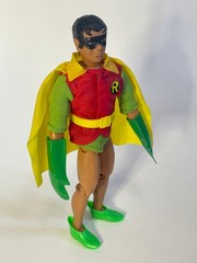 Very Nice Vintage 1974 Mego 8″ Batman (Type 1) and Robin (T2) w Minimal Repro