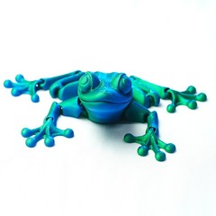 6.69inch 3D Printed Frog Model,Articulated Animals Figure,Fidget Toys Home Decor