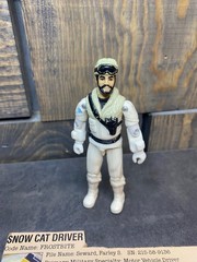 Frostbite Snow Cat Driver 1985 GI Joe Real American Hero ARAH w/ File Card