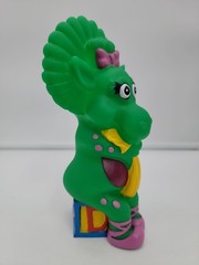 Vintage 1992 Barney Dino Baby Bop 7″ Plastic Piggy Coin Bank Lyons Group