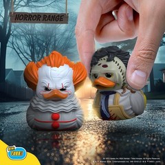 Mini Pennywise Cosplaying Rubber Duck Vinyl Figure – Collectible Horror Art