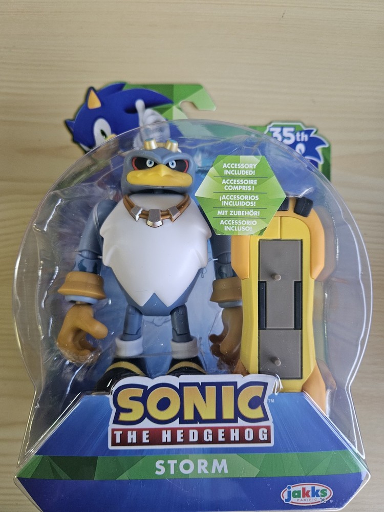 Sonic The Hedgehog 35th Anniversary STORM Figure w Extreme Gear Type S Jakks HTF
