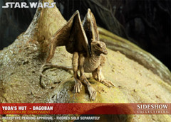 STAR WARS~YODA’S~DAGOBAH HUT~SIXTH SCALE ENVIRONMENT~LE 1500~SIDESHOW~MIBS