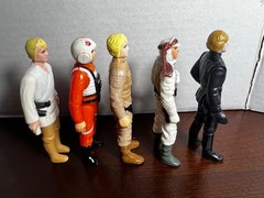 VINTAGE KENNER STAR WARS 1977 – 1983 LUKE SKYWALKER FIGURE LOT OF 5 JEDI HOTH+++