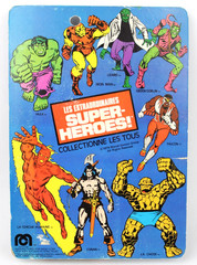 VTG 1979 MEGO WORLD’S GREATEST SUPER HEROES HUMAN TORCH FRENCH PIN PIN CARD