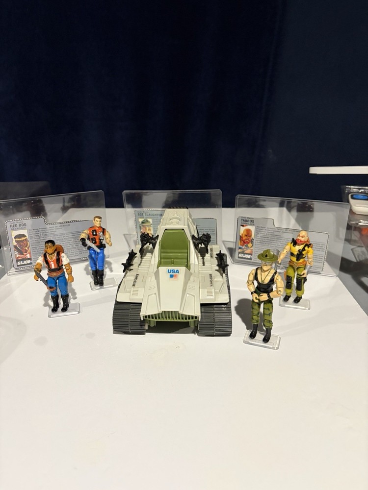 gi joe sgt slaughter 1986 With Triple T Tank And Renegades