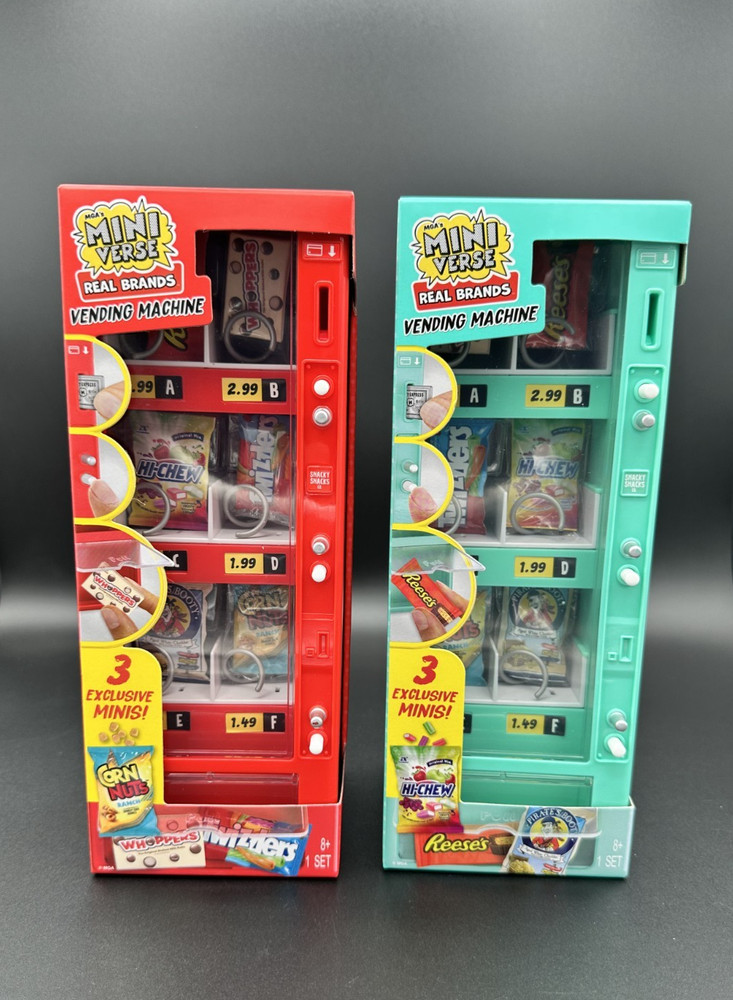 MGA’s Miniverse Real Brands VENDING MACHINE RED or TEAL ~ You CHOOSE ~ NEW