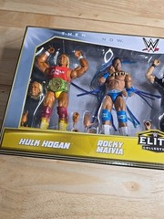 WWE Hulk Hogan Rocky Maivia Stone Cold Steve Austin and Becky Lynch Figure 4PK