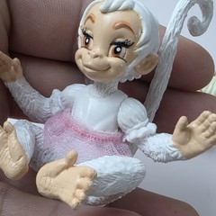 2007 Barbie Island Princess Tallulah Monkey PVC Vinyl Figure Wearing Tutu 3”