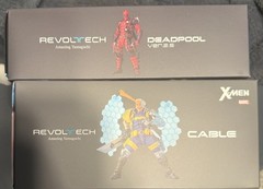 Revoltech Amazing Yamaguchi Deadpool Ver. 2.5 & Cable 1.5 (US SELLER) NO BONUS