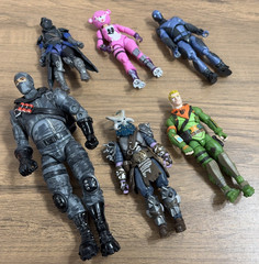 Fortnite 4” Action Figure Lot of 6 Mixed Characters Jazwares Hasbro