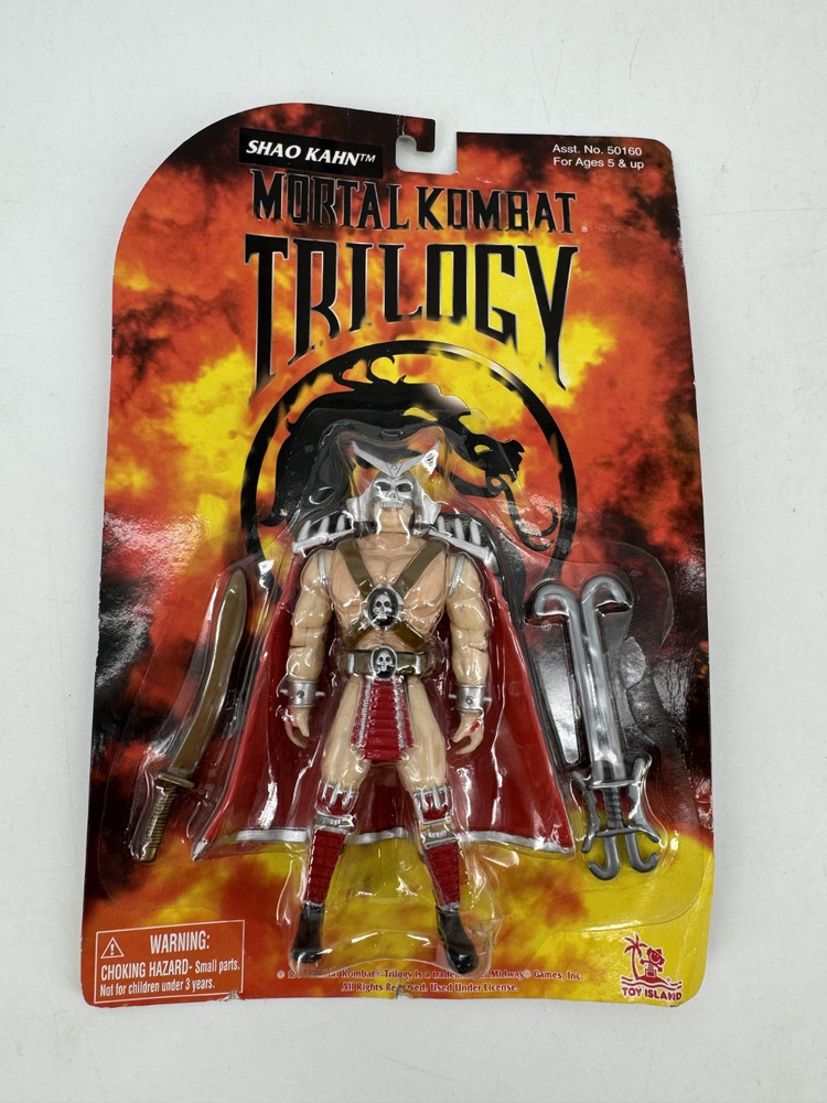 Toy Island Mortal Kombat Trilogy Shao Khan Action Figure 1996 Sealed
