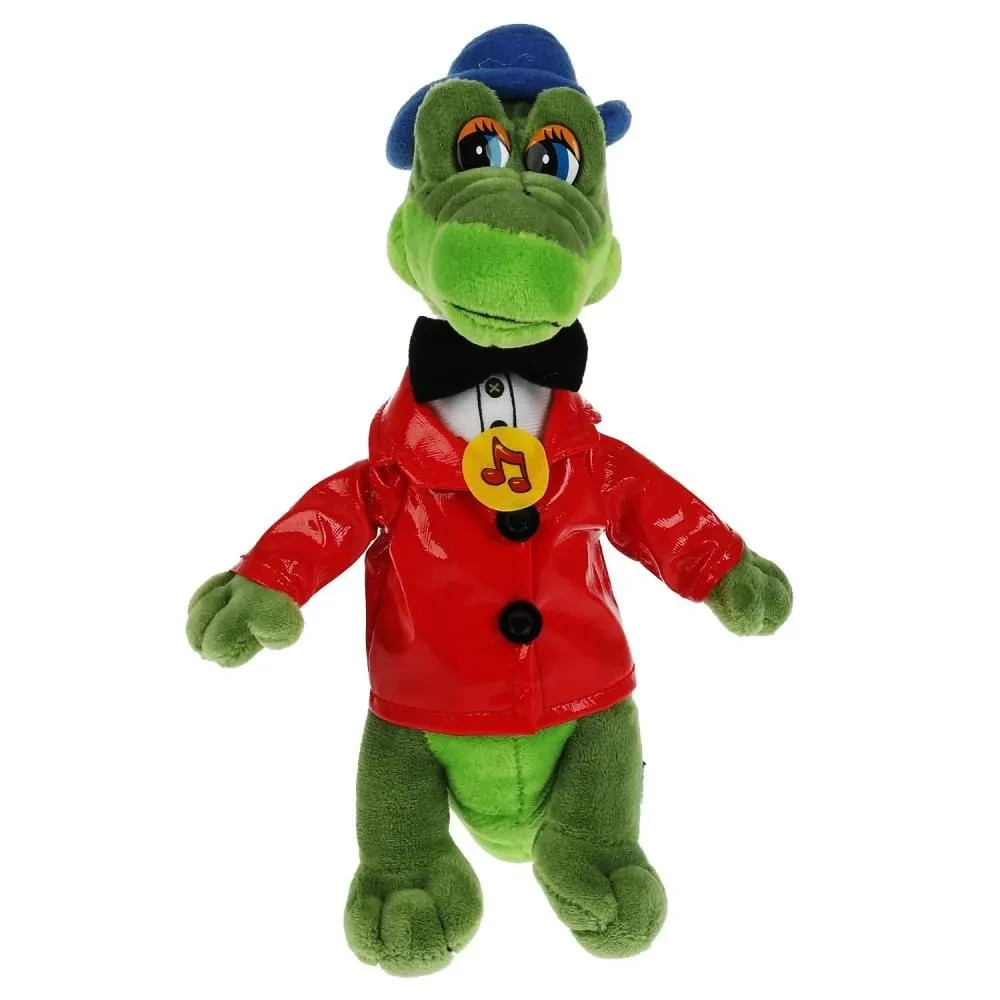 Gena the Crocodile Toy Russian Cartoon Singing Plush Toy Cheburashka Чебурашка