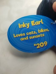 CEPIA CATS VS PICKLES 4″ BEAN-BAG PLUSH INKY EARL #209 NEW AR391
