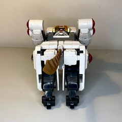 Vintage Mighty Morphin Power Rangers White Tigerzord Deluxe Figure, 1994 w/ Coin