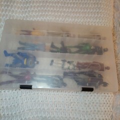 Action Figures Lot Of 13 Mixed Lot With Carrying Case