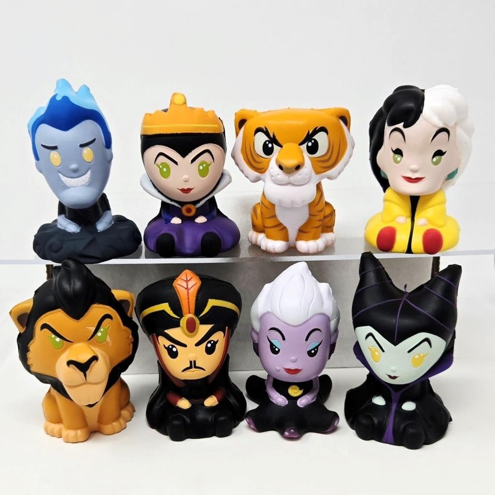 Disney’s Villains Squish ‘Ums – Complete Set of 8 New Foam Figures