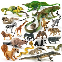 1pc Lizard Centipede Snake Squirrel Jungle Animal Miniature Art Toy Figure Doll