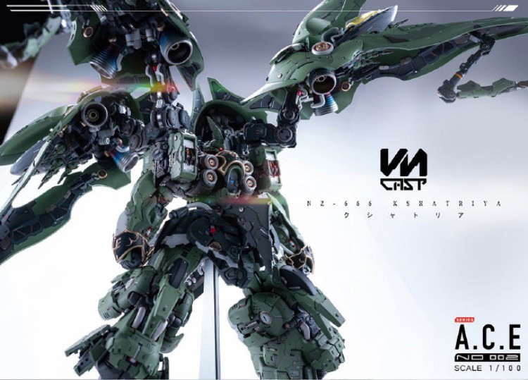 VN Cast 1/100 NZ-666 Kshatriya Deluxe Edition + Masking tape