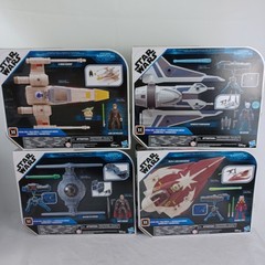 Star Wars Mission Fleet lot of 4. Tie Advanced / X-Wing / Delta-7 / Gauntlet