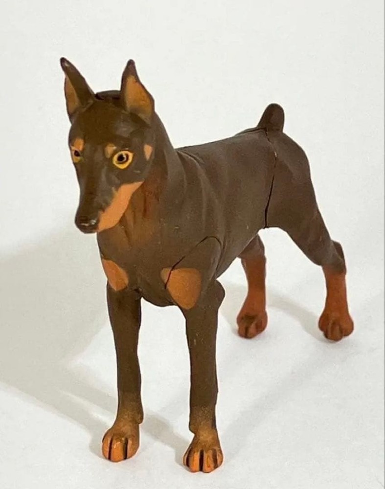 Dog Doberman Figure ChocoQ Pet Animal Series 50mm Used