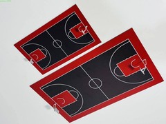 Abs Plastic Basketball Court Model Half/full Court For Urban Sand Table Layout