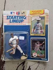 Lot of 9 Starting Lineup Baseball Collectibles with Cards