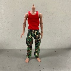 MO-TBTK-RD: 1/12 Red tank top for Mezco, Marvel Legend Slim body (No tracking)