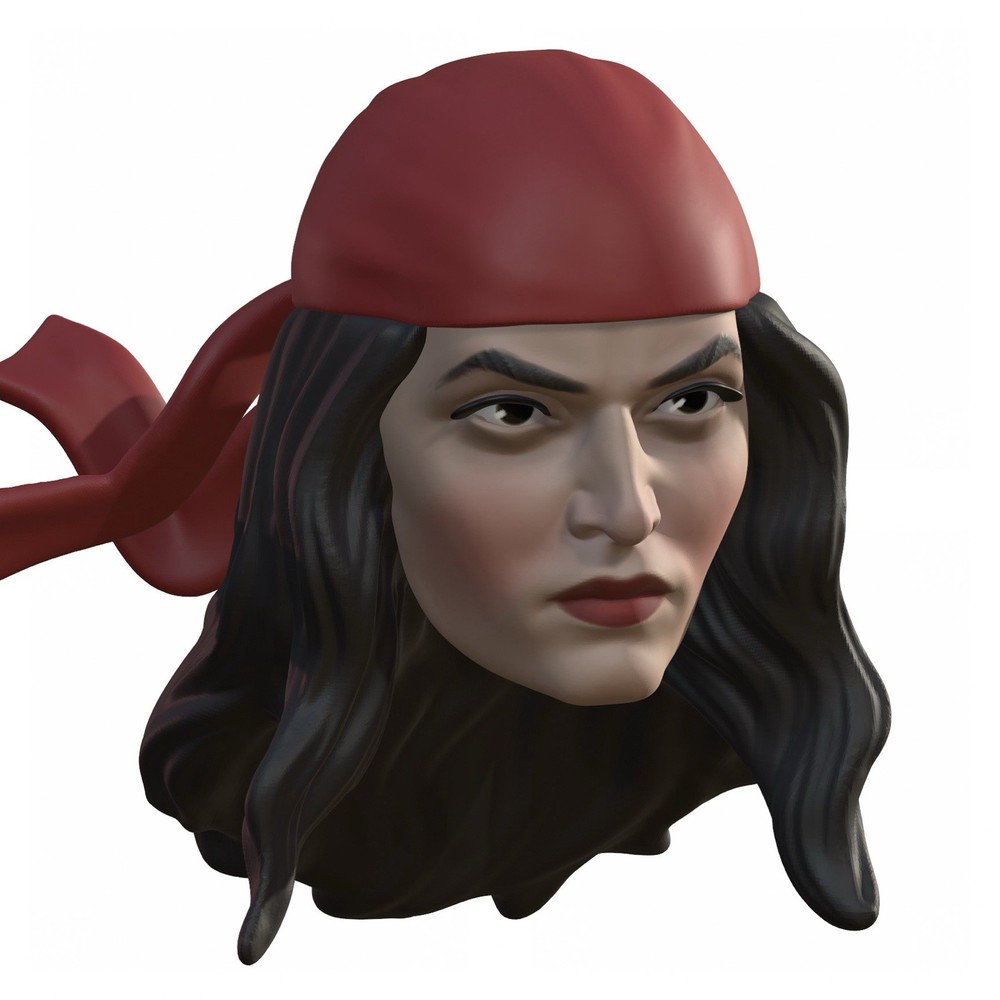 Assassin Lady Custom Action Figure Head 1:9 or 1:6 Mego