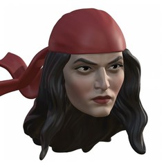 Assassin Lady Custom Action Figure Head 1:9 or 1:6 Mego