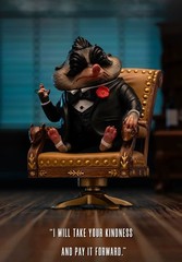 Popmart GONG Zootopia Kiss The Ring Mr.Big Action Figure Toy Gift New In Stock