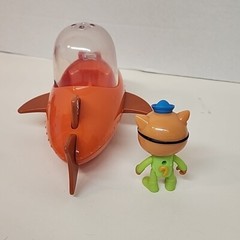 Octonauts 7.5″ Gup B Tiger Shark Submarine Vehicle Ship And Figure Mattel 2010