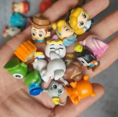 Random 24PCS Cartoon Mini Figure Set Anime Character Collectible Toys Kids Gift