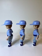 Lot of 3 2005 McDonald’s Madame Alexander Baseball Player Doll 4.75″ Tall